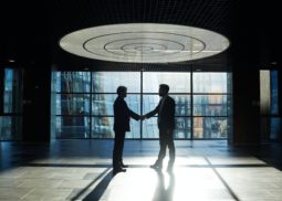 Handshake after agreement